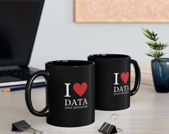Data Scientist Mug, I Love Data, Funny Tech Gift