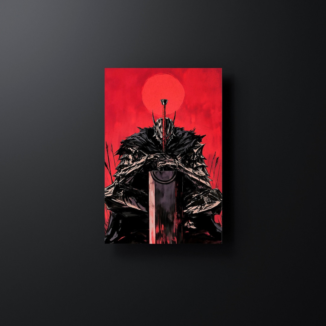 Berserk Guts Anime Manga Wall Poster Wall Art Home Decor Premium Matte ...