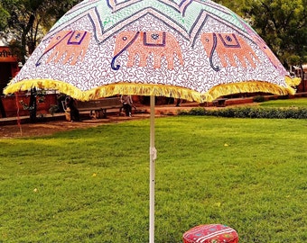 New And Unique Color And Design Elephant Print Umbrella New Handmade Umbrella Beach Umbrella ,Luxury Events Decorations Umbrella Patio