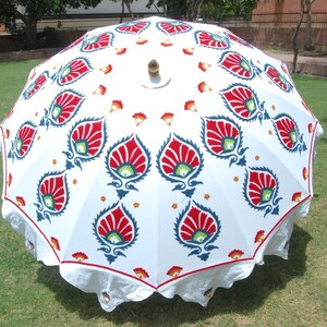 New Leaf Handmade Design Umbrella, New White And Unique Design Umbrella, Patio For Wedding, Beach, Luxury Events, Beautyfull Umbrella Patio Bild 1