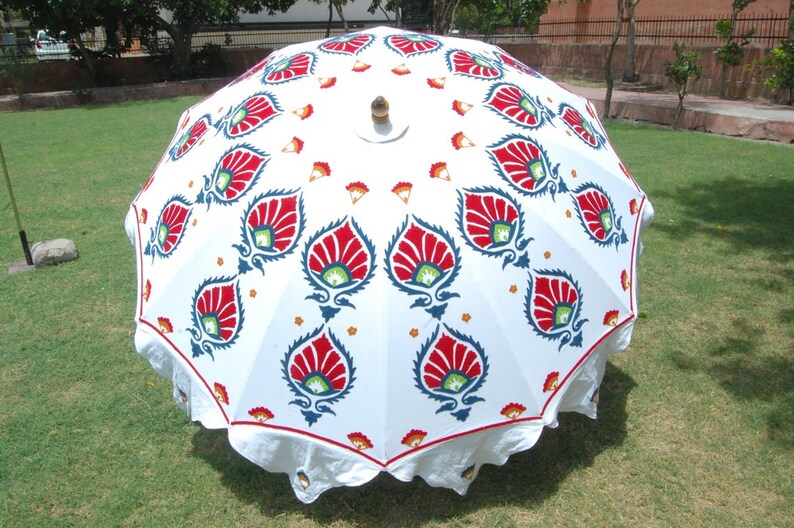 New Leaf Handmade Design Umbrella, New White And Unique Design Umbrella, Patio For Wedding, Beach, Luxury Events, Beautyfull Umbrella Patio Bild 1