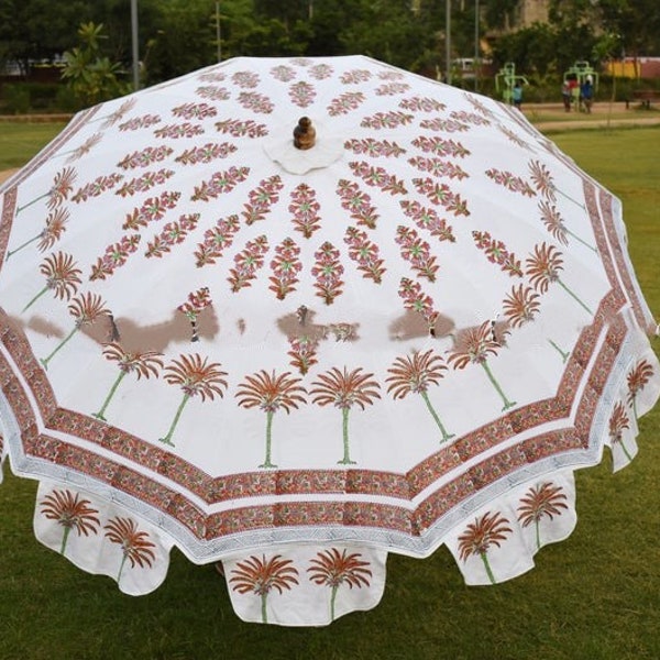 Old Brown Palm Tree Patio Umbrella beautiful Block umbrella For Hotel Decor, New Handmade Royal Wedding, Events decorations Garden Umbrella