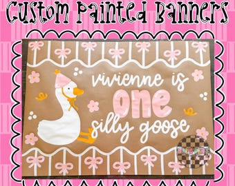 Custom Hand Painted Banners | Personalized Party Banner | Birthday, Baby Shower, Wedding, Graduation Decorations