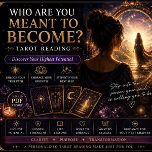 Future Self Tarot Reading | Discover Highest Potential, Life Purpose (PDF)