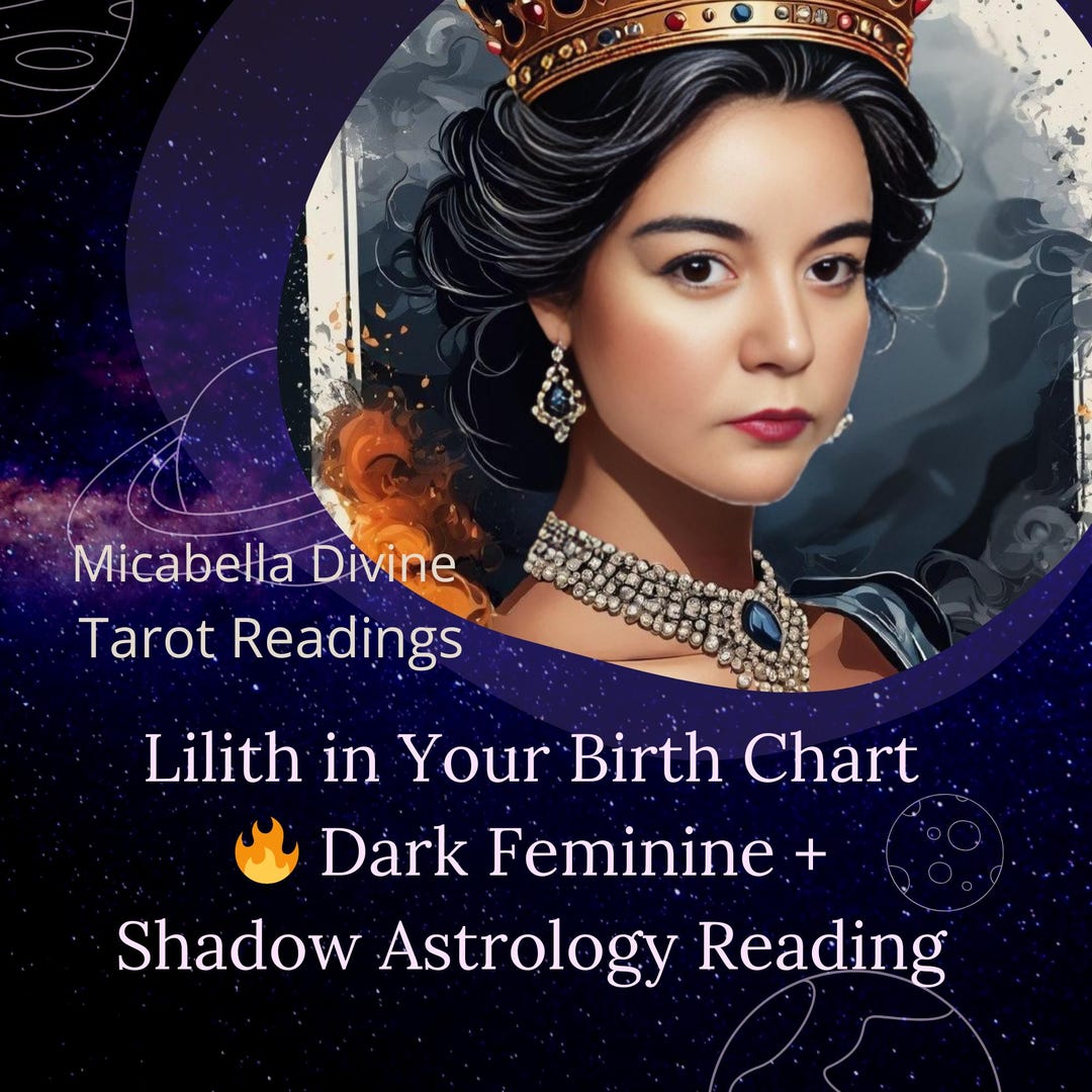Lilith in Your Birth Chart Dark Feminine + Shadow Astrology Reading Etsy