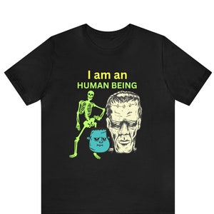 Eu sou humano camiseta eu sou hetero camisa história lgbt camisa igualdade camisa lésbica gay presente transgênero mês do orgulho camisa eu sou humano camiseta unissex