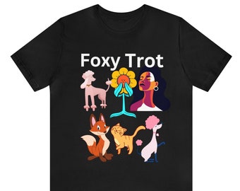 Foxy trot tshirt Funny Fox Shirt Vrouwen Mannen Fox Lover Gift Cute Fox T-shirt Animal Tshirt, Tee Harige Fandom Fursuit Furries Natuur Wildlife