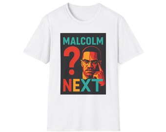 Malcolm X Inspired Unisex T-Shirt, Retro Graphic Tee, Activist Apparel, Statement Shirt, Gift for Black History Month