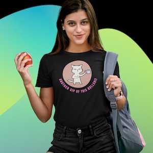 Funny Cat Tee, Unisex Short Sleeve T-Shirt for Cat Lovers, Gift for Pet Owners, Humor Apparel, Perfect for Casual Outings
