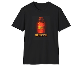 Vintage Medicine Bottle T-Shirt | Apothecary Label Graphic