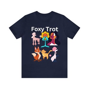 Foxy trot camiseta engraçado raposa camisa feminina homem raposa amante presente bonito raposa camiseta animal tshirt, camiseta peludo fandom fursuit furries natureza vida selvagem imagem 7