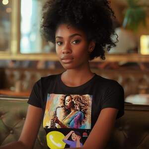 Vibrant Artistic T-Shirt, Ideal for Music Lovers, Great for Casual Wear, Birthday Gifts, Summer Festivals, Unique Artwork T-Shirt
