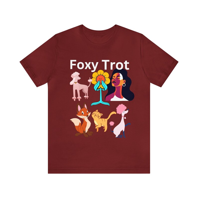 Foxy trot camiseta engraçado raposa camisa feminina homem raposa amante presente bonito raposa camiseta animal tshirt, camiseta peludo fandom fursuit furries natureza vida selvagem imagem 3