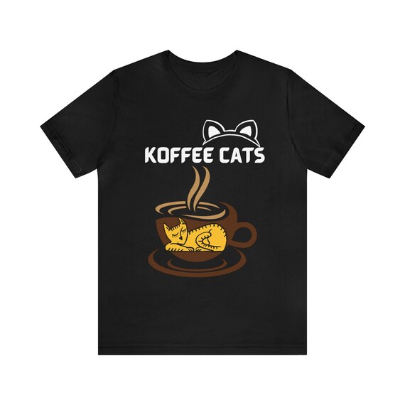 Coffee and Cats T-shirt Funny Cat Shirt Cool Cat Shirt Shirt for