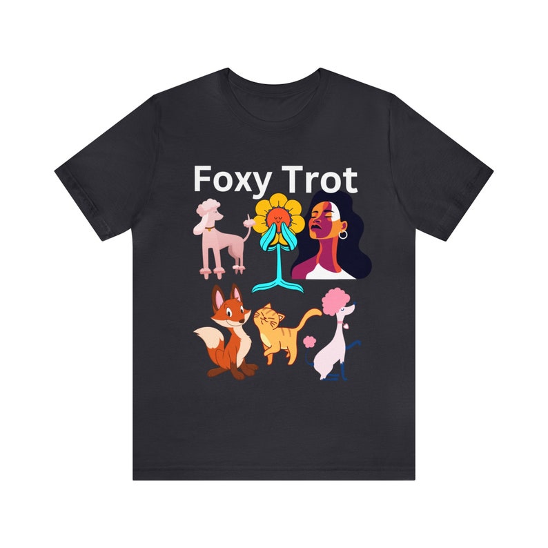 Foxy trot camiseta engraçado raposa camisa feminina homem raposa amante presente bonito raposa camiseta animal tshirt, camiseta peludo fandom fursuit furries natureza vida selvagem imagem 4