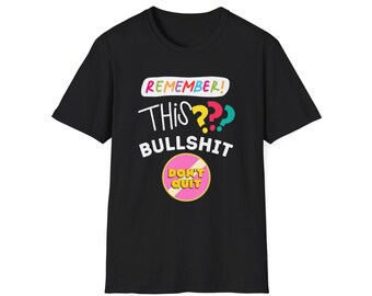 Farbenfrohe Erinnerung T-Shirt, Motivations-Shirt, lustiges grafisches T-Shirt, lässige Alltagskleidung, Geschenke für Freunde, Self-Care-Kleidung
