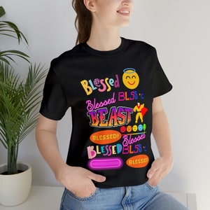Blessed beast Tshirt Womens Blessed Tshirt Mens Blessed Shirt For Mothers Day Tshirt Blessed Religious Shirt Beast Unisex Cotton Tee For Her