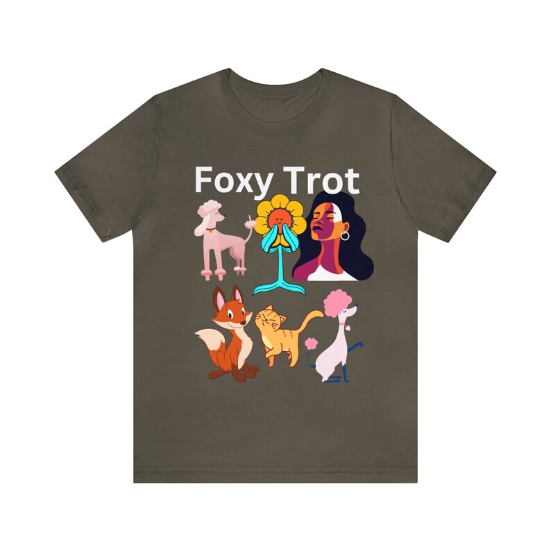Foxy trot camiseta engraçado raposa camisa feminina homem raposa amante presente bonito raposa camiseta animal tshirt, camiseta peludo fandom fursuit furries natureza vida selvagem imagem 2