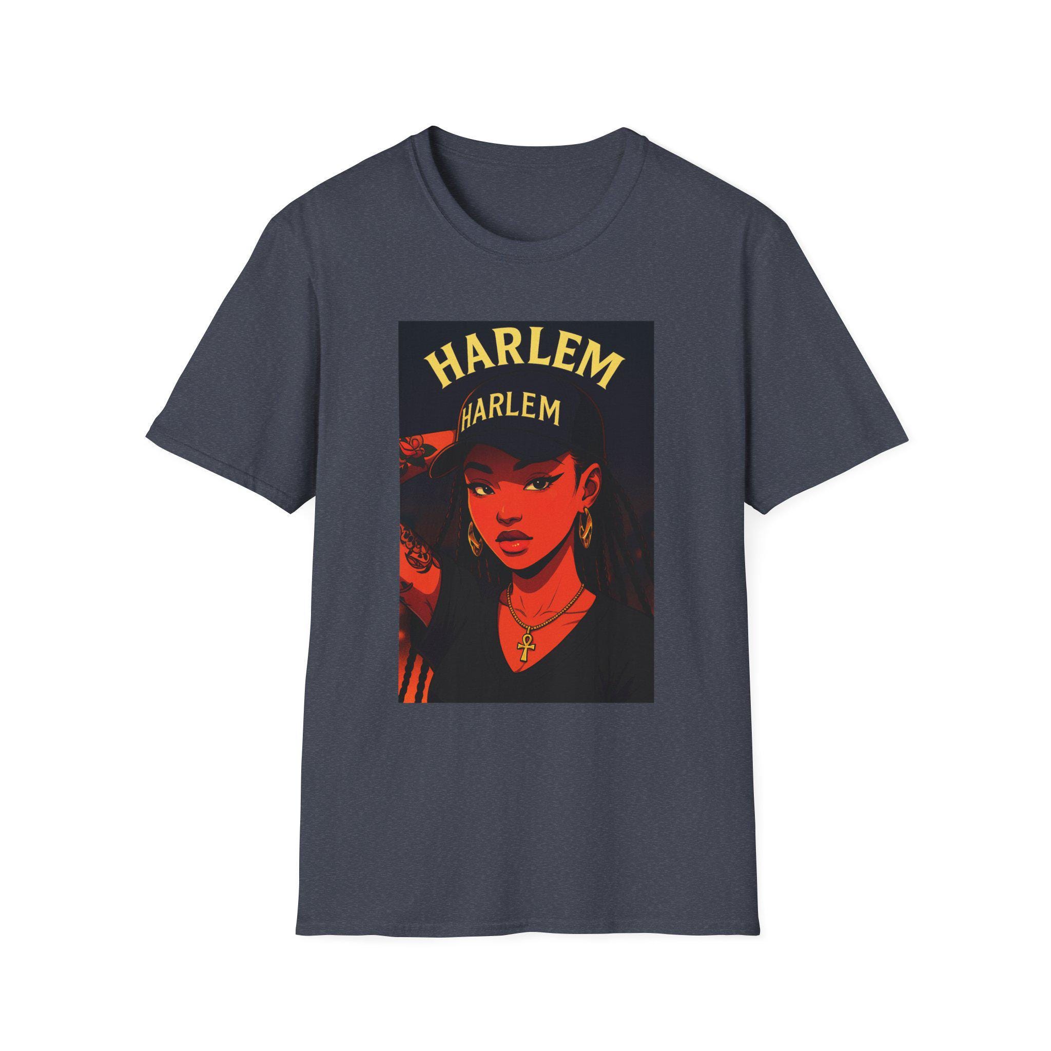 Harlem Girl Illustration T-shirt | Retro Portrait, Urban Style - Etsy