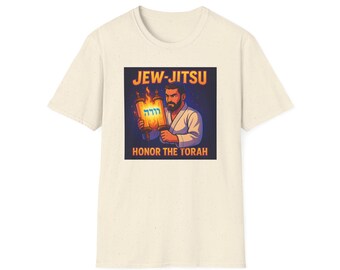 Jew-Jitsu Honor the Torah T-Shirt | Judaica Martial Arts Design