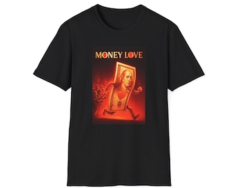 Money Love graphic tee | Running Money Bill design T-Shirt