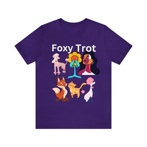 Foxy trot camiseta engraçado raposa camisa feminina homem raposa amante presente bonito raposa camiseta animal tshirt, camiseta peludo fandom fursuit furries natureza vida selvagem imagem 8