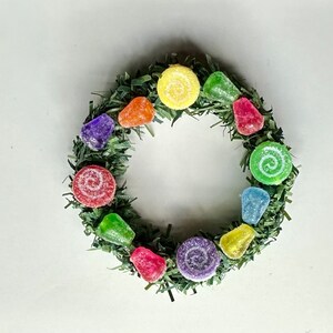 Artisan Made Dollhouse Miniature Christmas Wreath #6