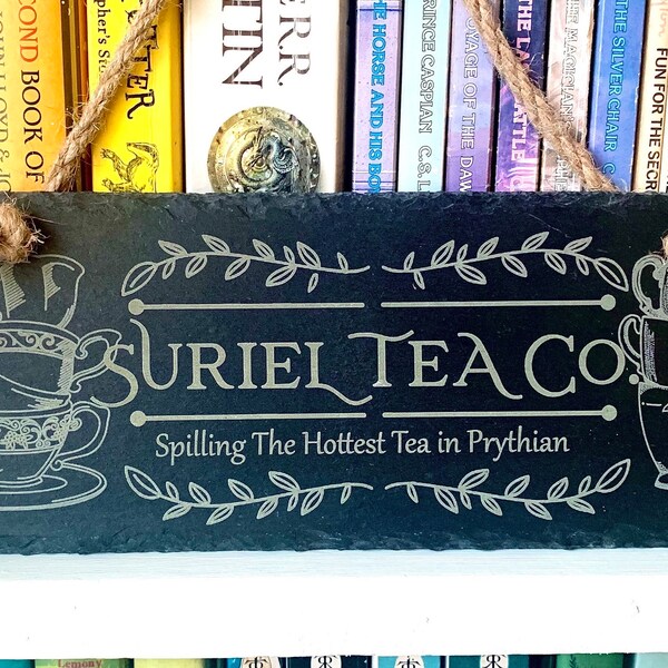 ACOTAR A Court Of Thorns And Roses Wings And Ruin Sign Merch Decor Home Gift Novelty Suriel Tea Co Company Feyre Rhysand Book Lover Booktok