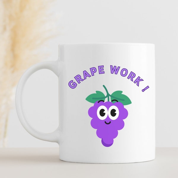 Grape Work Svg, Fruit Pun, Grape Svg, Happy Grapes Svg, Funny Grape Svg, Purple Grape Svg, Digital Instant Download