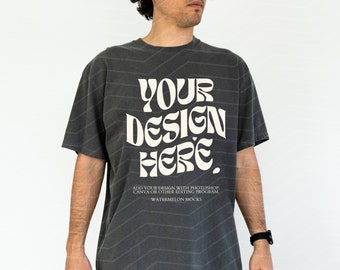 Comfort Colors Mockup Pepper Mockup Male C1717 Pepper Mockup Oversized Tshirt Model Mockup Men C1717 Mockup T-Shirt Mock Up