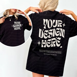 Front Back Black Tee 