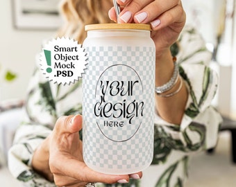 Frosted Libbey 16 oz Glass Coffee Cup Mockup 16 oz Libbey Cup Mockup Glass Tumbler Glass Beer Can Glass Can 16 oz Coffee Glass Libby Beer