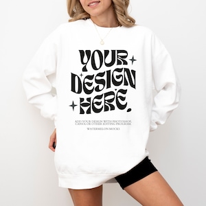 Comfort Colors 1566 White Mockup Comfort Colors White Sweatshirt Mockup White Mockup Comfort Colors White Sweatshirt Mock up Oversized Mock
