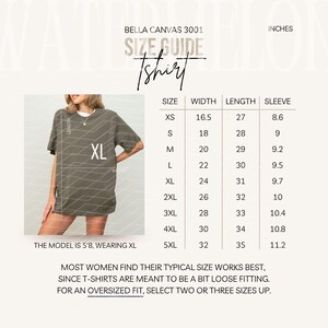 Size Chart Gildan CC1717 Mockup Tshirt Sizing Guide in Inches Unisex Size Chart Unisex Sizing Model Mock up Unisex Tee Size Chart Bundle image 7