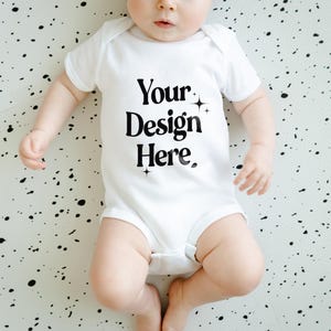 Rabbit Skins 4400 Baby Bodysuit Mockup Kids  Mockup 4400 White Mockup Toddler Jumpsuit Mockup Aesthetic Baby SVG Mockup Infant Mockup
