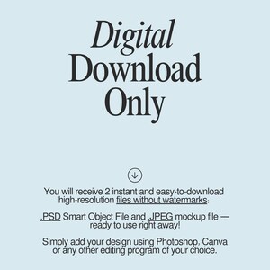 a blue background with the text digital download only