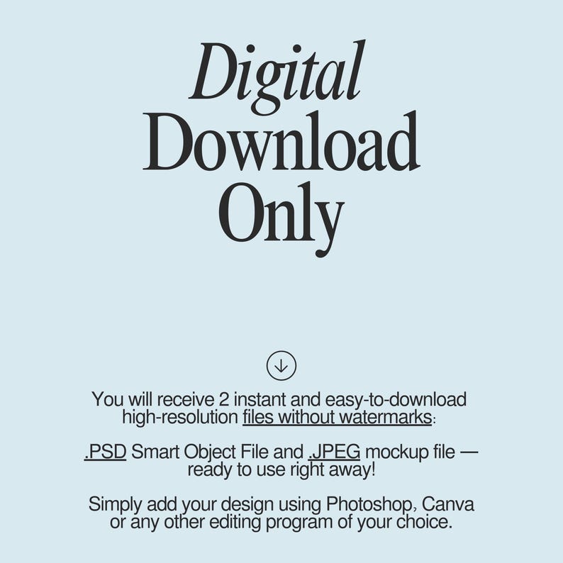 a blue background with the text digital download only