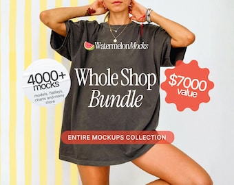 Whole Shop Mockup Bundle Entire Shop Bundle Full Access Future Shop Pass Bella Canvas Bundle Gildan Bundle Comfort Colors Bundle Male Bundle