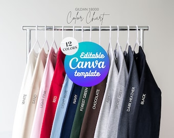 Gildan 18000 Color Chart Sweatshirt 18000 Color Options Gildan Color Swatch G 180 Color Guide Sweatshirt Size Chart 18000 Model Size Chart