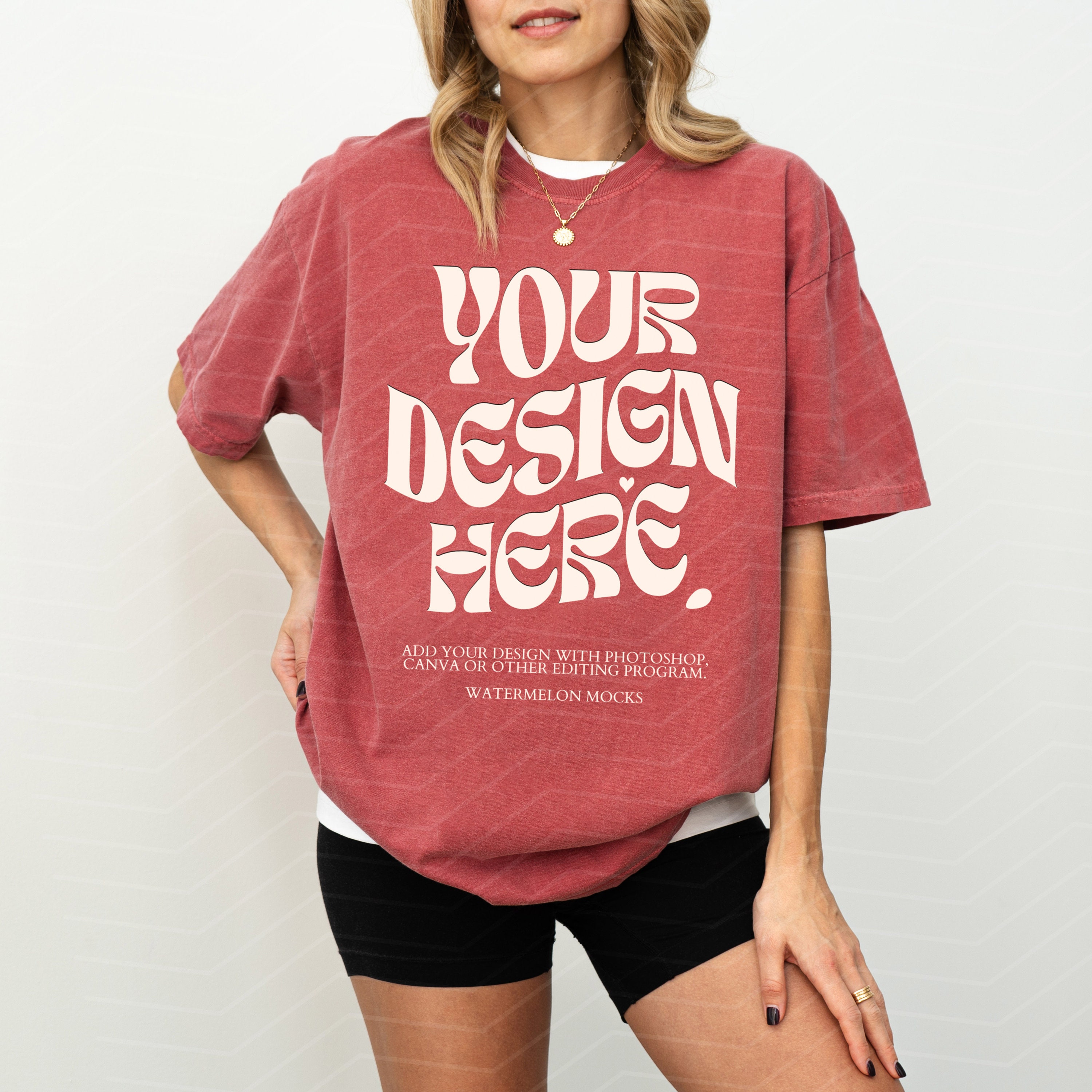 Comfort Colors Mockup Crimson Mockup C1717 Crimson Mockup Oversized Tshirt Model Mockup Crimson C1717 Mockup T-Shirt Mock