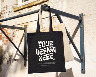 Canvas Tote Bag Mockup Cotton Tote Bag Shopping Bag Mockup Shopping Tote Mock Up Black Shopping Bag Mockups Print On Demand Digital JPG