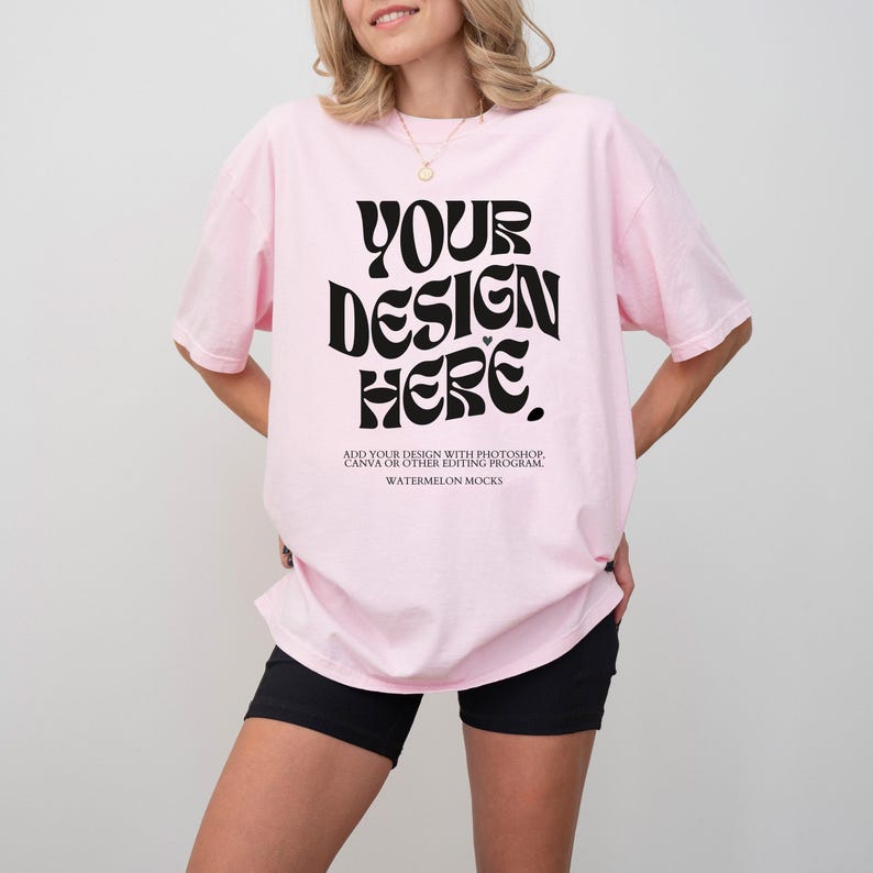Comfort Colors Mockup Bundle C1717 Mockup Bundle Pepper C1717 Ivory Black Mockup Oversized Mockup CC Model Mockup Moss Mockup Blossom Yam image 6