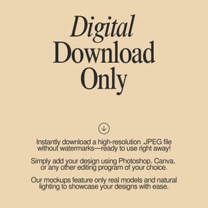 a poster with the words digital download only