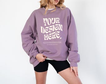 Gildan SF000 Paragon-mockup sweatermodel Oversized SF000-model Paragon-sweatermodel SF000 Gildan-model sweatermodel