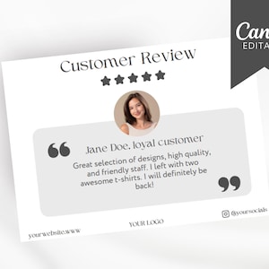 Testimonial Canva Template Bearbeitbarer Instagram-Post für Kundenrezensionsvorlage für Kunden-Feedback-Showcase-Review-Vorlage