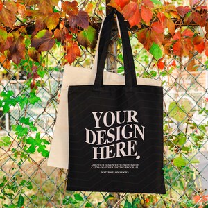 Canvas Tote Bag Mockup Cotton Tote Bag Shopping Bag Mockup Shopping Tote Mock Up Black Shopping Bag Mockups Print On Demand Digital JPG