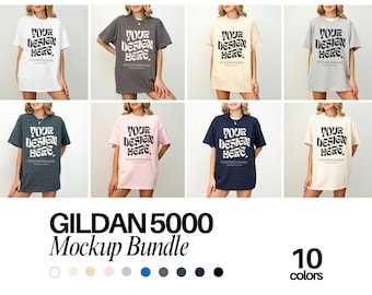 Gildan 5000 Mockup Gildan Mockup Gildan 5000 Shirt Mockup Bundle Tshirt mockup bundle Model Mock up Bundle Aesthetic Mock ups Gildan Mock up