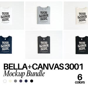 Bella Canvas 3001 TShirt Mockup Bundle Bella Canvas 3001 Shirt Mockup Bundle Oversized Mockup Bella Model 3001 Mockup Bundle Flat Lay Mockup