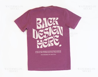 Comfort Colors 1717 Berry Mockup Berry C1717 Shirt Flat Lay Mockup Folded Tshirt Mockup Comfort Colors Mockup Flatlay Mock