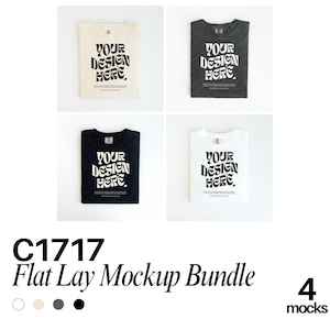 Comfort Colors 1717 Mockup Bundle Folded Flat lay Mockup Bundle Comfort Colors Folded Shirt Mock up Comfort Colors Tshirt Mockup C1717 Mock